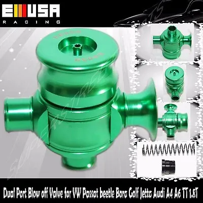 EMUSA Dump Blow Off Valve 1.8T BOV Dual Port Passat Beetle Golf Audi TT A4 1.8T • $28.99