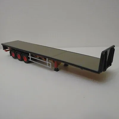 OXFORD DIECAST HAULAGE  FLATBED TRUCK TRAILER MODEL Red Hubs 1/76 Scale • £14.95