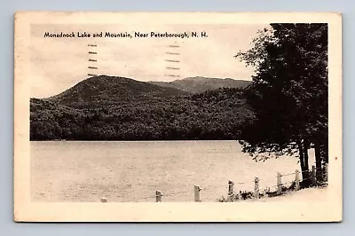 Monadnock Lake And Mountain Near Peterborough New Hampshire Postcard • $5.87