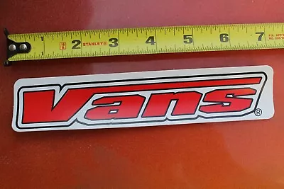 VANS Skateboard Shoes Footwear Off The Wall Red White Rare Skateboarding STICKER • $14