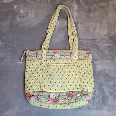 Vera Bradley Elizabeth Villager Shoulder Bag Yellow Flower Print • $19.99