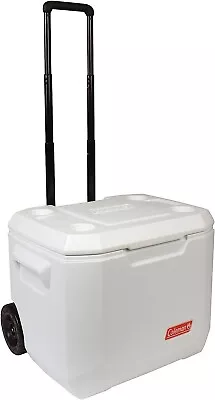 Coleman Marine 50Qt 47Ltr White Cooler Wheeled Cool Box 3000005137 • £99.99