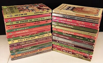 Lot Of 30 Vintage Harlequin Romance Books 1960’s 1970’s Red Edge PB Novels • $35