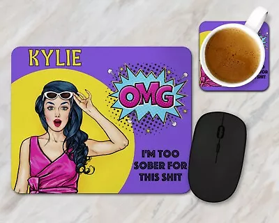 Pop Art Mouse Pad Mat - Personalised - Retro • $11.45