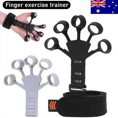 $7.89 • Buy Finger Exerciser Strength Gripper Forearm Trainer Hand Grip Strengthener Therapy