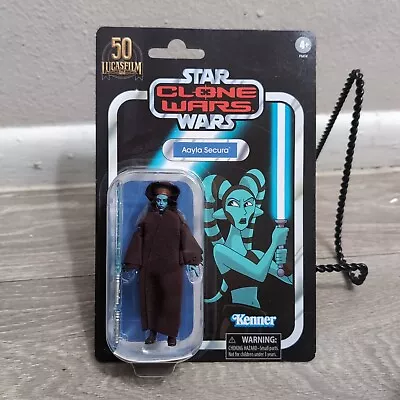 Star Wars The Vintage Collection Aayla Secura (Clone Wars) 3 3/4-Inch Action Fig • $15.51