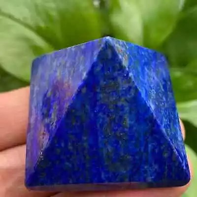 1PC Natural Lapis Lazuli Quartz Pyramid Carved Crystal Point Reiki Healing 40mm • $14.90
