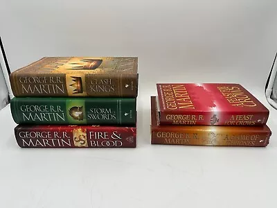 Game Of Thrones Hardcover Set - Books 1-4 & Prequel - A Song Of Ice And Fire • $99.99