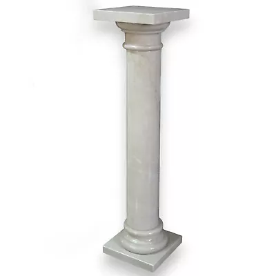 Column IN Marble Botticino Flourish Italian Interior Design H 100cm • £805.73