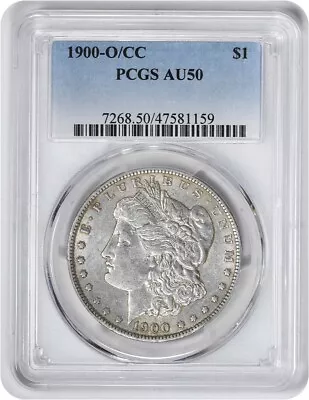 1900-O/CC Morgan Silver Dollar AU50 PCGS • $454