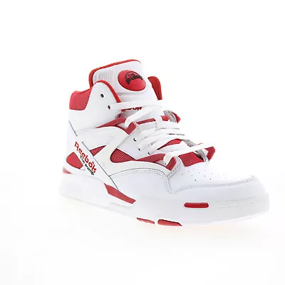 Reebok Pump Omni Zone II Mens White Leather Lifestyle Sneakers Shoes • $345.39