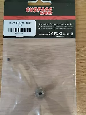 £5.49 • Buy Rc Car Buggy 0.6 Module Pinion 21T Tamiya Pinion 21 Tooth