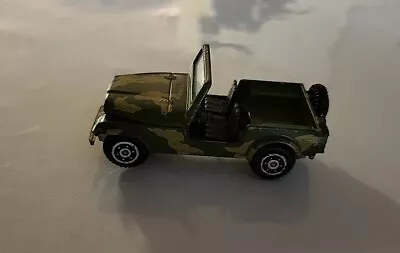 Vintage YATMING #1608 Army Green Camouflage JEEP Wrangler 1/64 Diecast C240 • $7