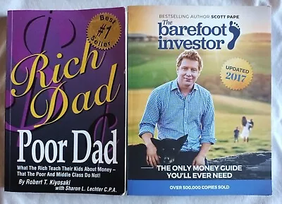 The Barefoot Investor & Rich Dad Poor Dad Robert KIYOSAKI Bundle • $32.95