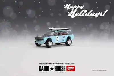 PRESALE -MiniGT 1:64 Kaido House Datsun 510 4x4 Winter Holiday Edition - KHMG092 • £27.95