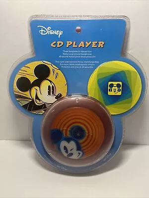 Vintage Disney Studios Mickey Mouse Personal CD Player 2004 W Headphones - NEW! • $27.99