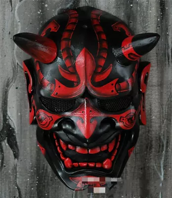 £17.78 • Buy Halloween Japanese Hannya Mask Devil Demon Oni Samurai Prajna Prop Latex Cosplay