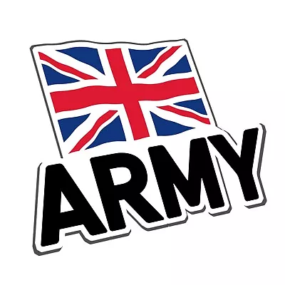 The British Army Logo Sticker - Black Text • £2.49