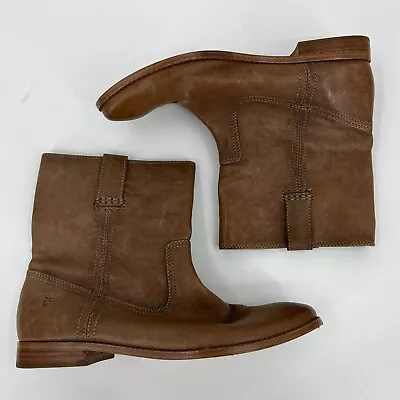 Frye Women's Boots Anna Shortie Size 10M Ankle Bootie Leather 347926-ASH • $49.95