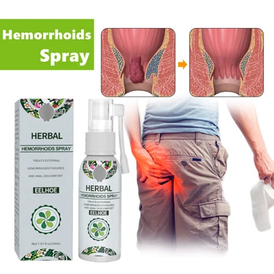 £4.64 • Buy 100% Natural Herbal Hemorrhoids Spray Hemorrhoids Treatment Agent Painless 30ml