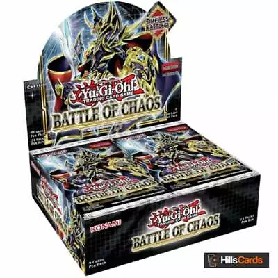 YuGiOh Battle Of Chaos Booster Box Of 24 Packs : 1st Edition : New Sealed Cards • £69.95