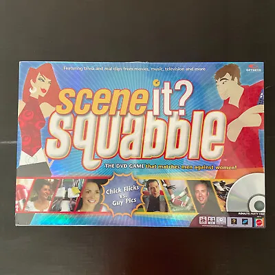 Scene It? Squabble The DVD Game Chick Flick Vs. Guy Pics NEW Sealed Mattel Adult • $5.06