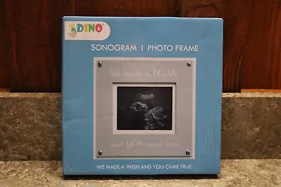 NEW 1Dino Baby Sonogram Keepsake Ultrasound Picture Frame  8.25x8.25 Made A Wish • $4.72