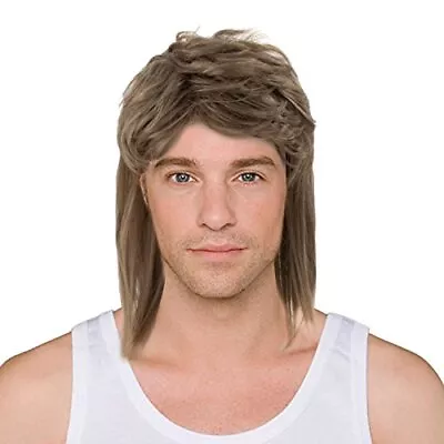 Mullet Wigs 70s 80s Mens Retro Wig Rocking Dube Wig Punk Rocker Disco Mullet ... • $26.60