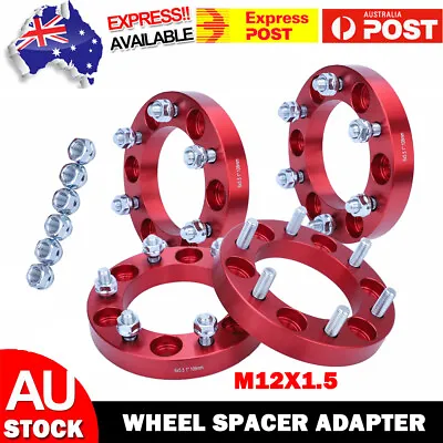 4X 25mm 6x139.7 Wheel Spacers Hub Centric For Hilux Pajero Triton Ranger Montero • $138.89