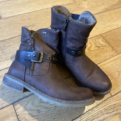 £12 • Buy Relife By Pavers Brown Size 6 (39) Buckle Fur Boots Retail Price £50 Worn Once