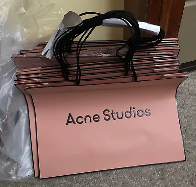 5 X ACNE STUDIOS Large Designer Paper Bag / Shopping Bag. 47cm X 14cm X 5.8cm. • £25