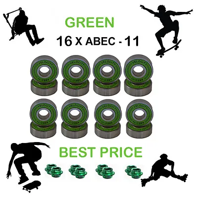 Abec 11 Wheel Bearing Spacers Skateboard Scooter Quad Inline Roller Skate 5 7 9 • £3.99