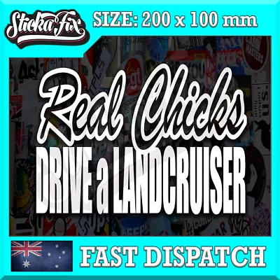 Landcruiser 4X4 Car Vinyl STICKER Funny DECAL 4WD Van Truck JDM Ute • $6.90