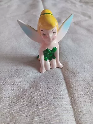 Vintage Japan Vintage Disney Tinker Bell Tinkerbell Kneeling Ceramic Figurine • $8.50