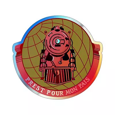 Military Railway Service (U.S. Army) Holographic STICKER Die-Cut Vinyl Decal • $7.57