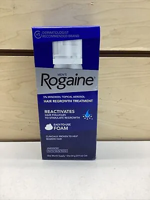 Men's Rogaine 5% Minoxidil FOAM For Hair Regrowth 1 Month Supply EXP. 06/2024 • $14.95