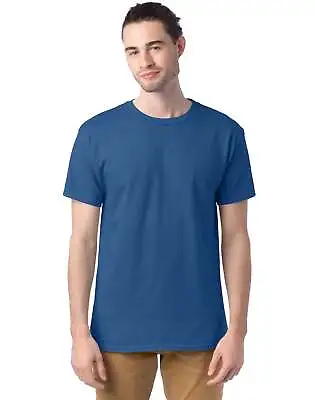 Hanes Men Crew Neck T-Shirt 4-Pack ComfortSoft 100% Cotton Heavyweight Tee Plain • $26.34