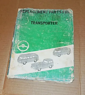 Old Volkswagen Bus Transporter Parts Catalog Beck TYPE 2 Original 1966 / 11 Pics • $59.95