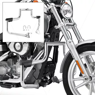 Mustache Engine Guard Crash Bar For Harley Dyna Super Glide FXD FXDB FXDF FXDL • $119.99