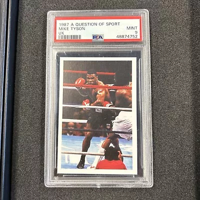 1987 A Question Of Sport Mike Tyson PSA 9 Mint In Ring Boxing Rookie • $399.99