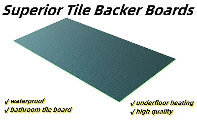 Tile Backer Board 1250x600 XPS Board Insulation Underfloor Heating 6mm/25mm/40mm • £66