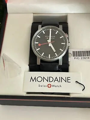 Mondaine Evo Alarm Official Swiss Railways Mens Alarm Watch • $277.77