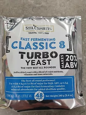 Still Spirits Classic 8 Turbo Yeast (240g) 5pk • $56