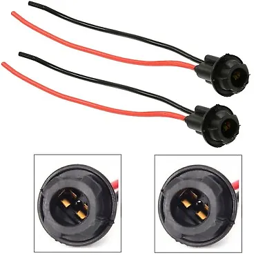Universal Pigtail Wire Female Socket 194 Harness License Plate Tag Light Bulb M • $10.45