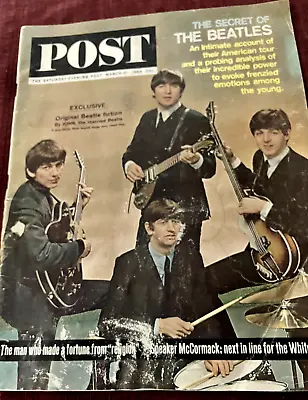 Saturday Evening Post March 21 1964   The Secret Of The Beatles  • $6