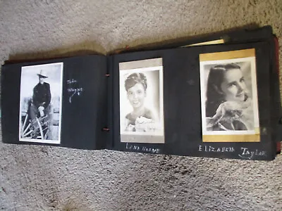 VintageStella's 1948Hollywood Stars Signed Pics John Wayne Liz Taylor Photo Book • $45