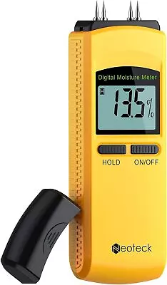 Neoteck Moisture Meter 4 Pin Digital Moisture Meter Damp Detector Humidity Test • £27.52