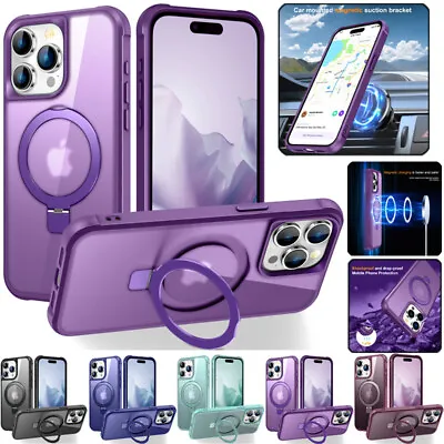 For IPhone 15 14 Plus 13 12 11 Pro Max MagSafe Magnetic Case Ring Stand Cover • $15.69