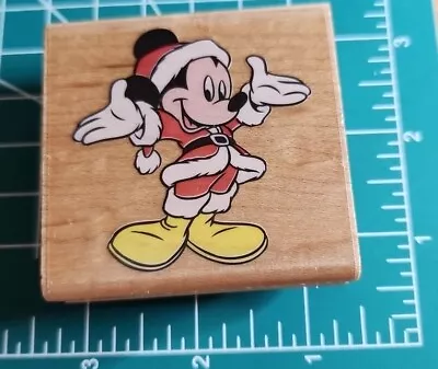 Vintage Rubber Stampede: Disney Rubber Stamp.  Mickey Claus   Christmas. NEW! • $8.99