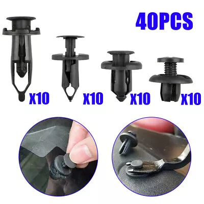 40x Push Retainer Pin Car Body Bumper Rivet Trim Moulding Clip Accessories Parts • $14.99